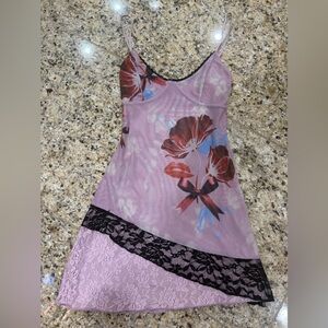 Tiger Mist Purple Floral Lace Chemise